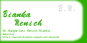 bianka menich business card